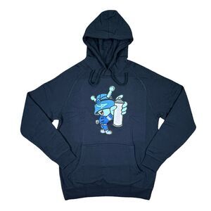 Subware Graffiti Spray Drawstring Hoodie Pullover - Size Medium